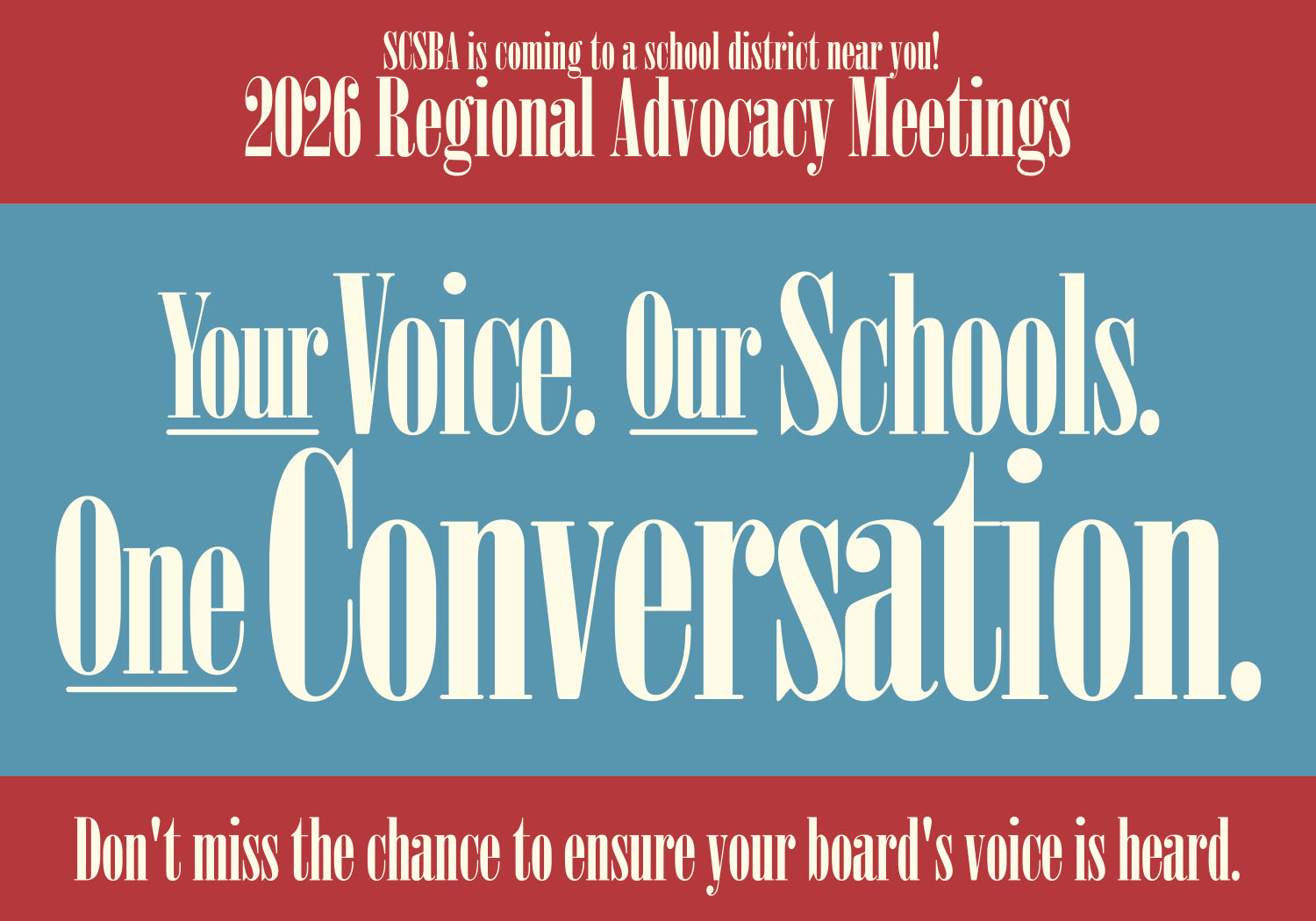 2026 REGIONAL ADVOCACY MEETINGS