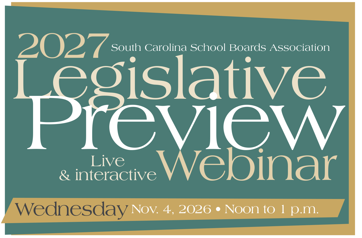 LEGISLATIVE PREVIEW WEBINAR